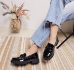 ŽENSKE CIPELE - JL818 CRNE/LAK - Slika 3