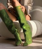 ŽENSKE ČIZME - K315 ZELENE