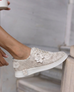 KOŽNE ŽENSKE PATIKE - L87A2609 ZLATNE - Slika 3