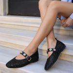 ŽENSKE BALETANKE - L022602 CRNE