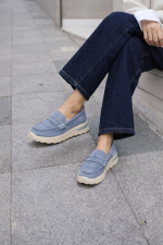 KOŽNE ŽENSKE MOKASINE - L88A2622 PLAVE - Slika 2