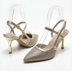 ŽENSKE SANDALE - LS242651 ZLATNE - Slika 2