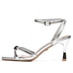 ŽENSKE SANDALE - LS242657 SREBRNE - Slika 3