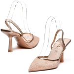 ŽENSKE SANDALE - LS242647 ŠAMPANJ - Slika 5