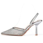 ŽENSKE SANDALE - LS242647 SREBRNA - Slika 5