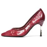 ŽENSKE SALONKE L242687 BORDO - Slika 3