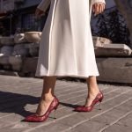 ŽENSKE SALONKE L242687 BORDO - Slika 5